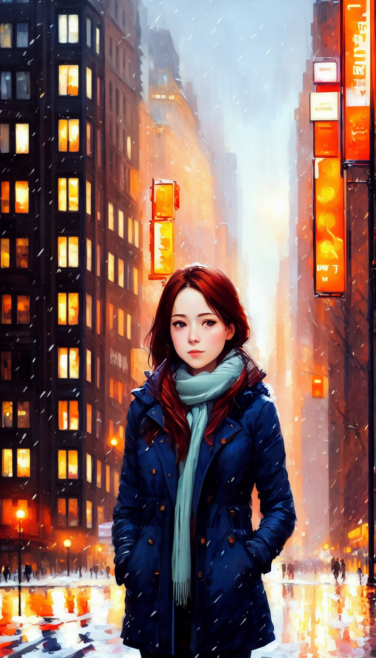 03438-467830681-New York City  in winter in Style by Style-Autumn, a woman by agnes cecile, luminous design, pastel colours, ink drips, autumn l.png